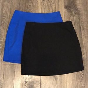 Two size 6 express mini skirts